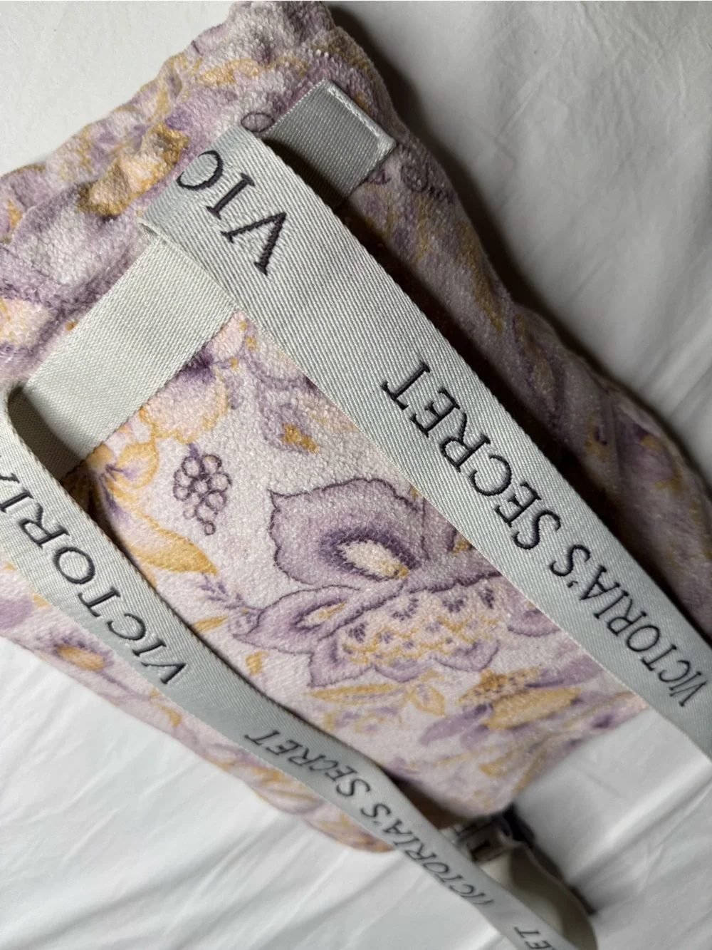 Victoria’s Secret - Floral Pastel Packable Beach Towel/Blanket Bag